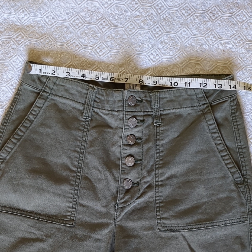 GAP Wide Leg Pants - Olive Green - Picture 5 of 9